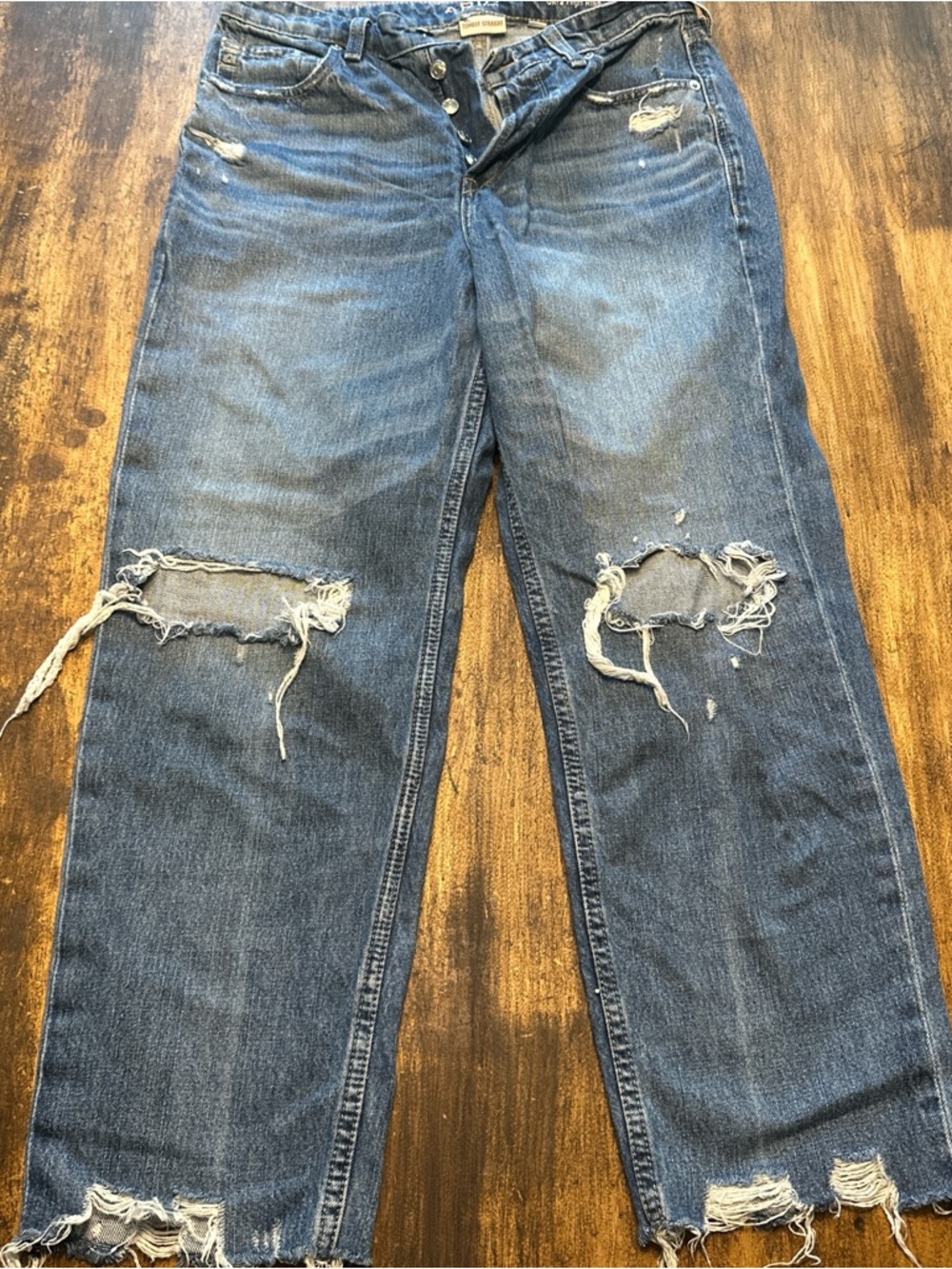 Ariat Distressed Blue Straight Jeans